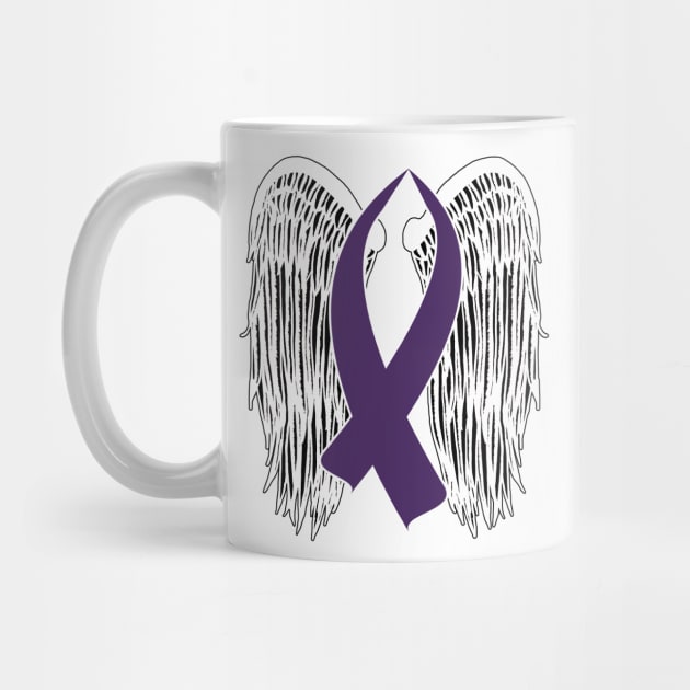 Winged Awareness Ribbon (Purple) by BlakCircleGirl